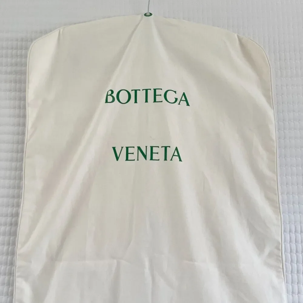 Bottega Veneta Garment Bag Cream Canvas Cotton Protective Closet Storage Cover